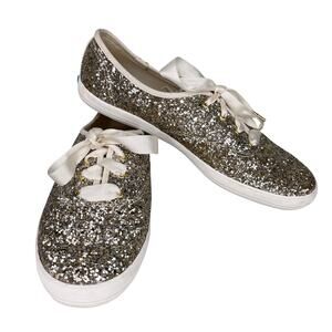 Keds for Kate Spade Champion Glitter Gold Sneakers 10